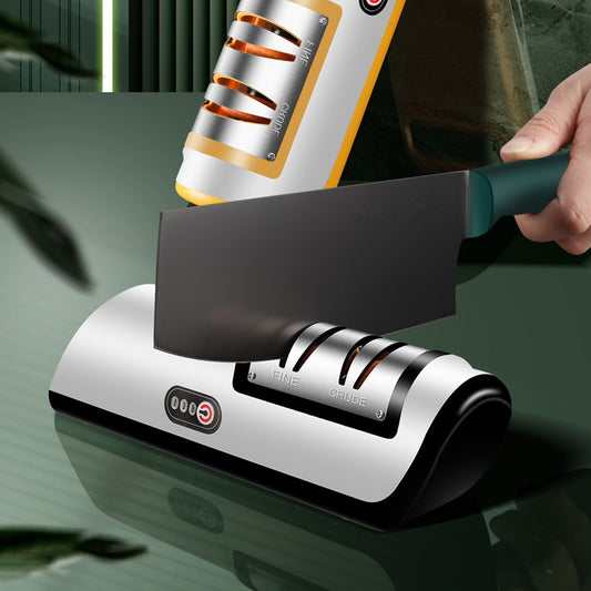 USB Automatic Electric Knife Sharpener - Frugal Finds